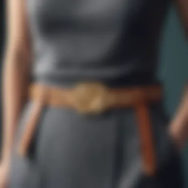 Making a Statement: Centerpiece Belts in Fashion Stylish dressing featuring a belt as the centerpiece