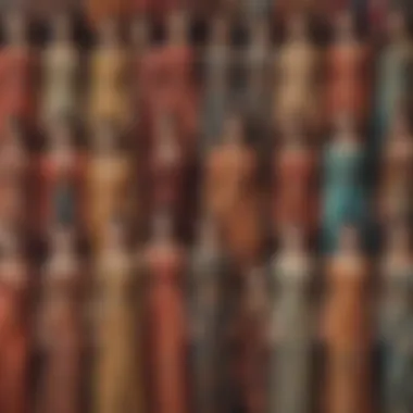 Collage of diverse long dress styles from different cultures