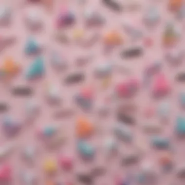 A Colorful Array of Unicorn Hair Clips A vibrant display of unicorn hair clips showcasing various colors and designs.