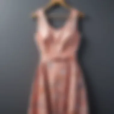Fabrics and Materials of the Cut-Out Tie Back Dress A visually appealing arrangement of fabrics and materials used in cut-out tie back dresses
