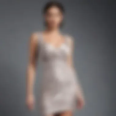 Modern Elegance in Ruched Design Elegant ruched mini dress showcasing modern design elements
