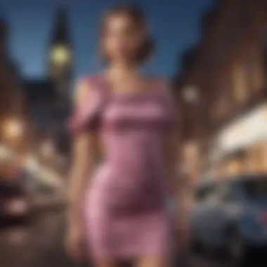 Evening Styling with Ruched Mini Dress Stylish outfit featuring the ruched mini dress for an evening event