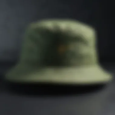 Close-up of sustainable materials used in bucket hats