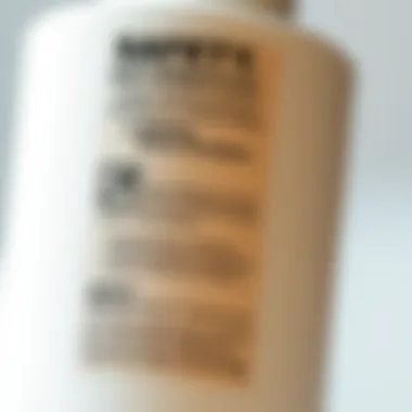 A close-up of a skincare label highlighting safety information