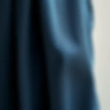 Close-up of drape pants fabric textures