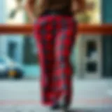 Stylish plaid pants showcasing various patterns