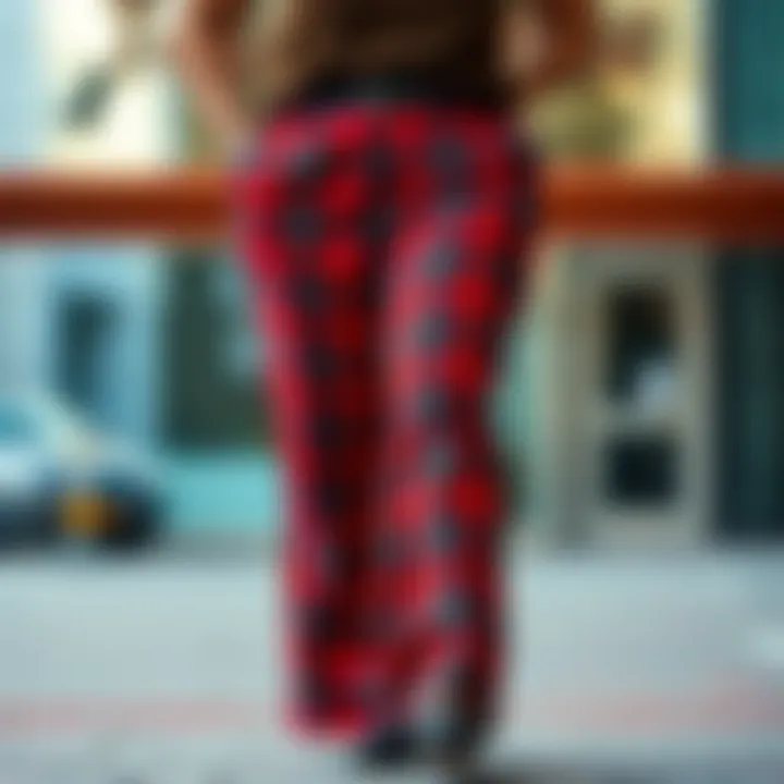 Stylish plaid pants showcasing various patterns