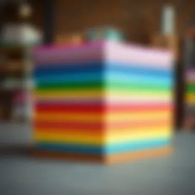 Vibrant EVA Foam Options Colorful EVA foam sheets stacked neatly