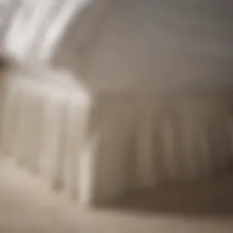 Elegant bed skirt enhancing bedroom elegance