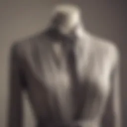 Elegant sheer tie front cardigan displayed on a mannequin