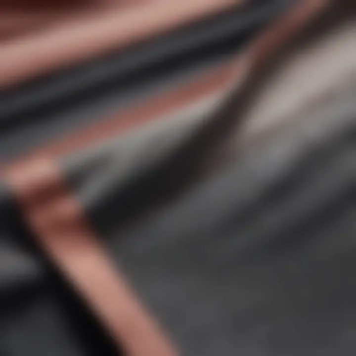 A close-up view of the fabric texture of gradual shorts, highlighting quality