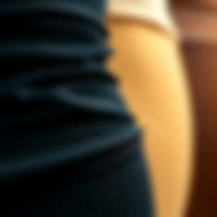 A close-up of fabric textures used in waist trainers and underwear.